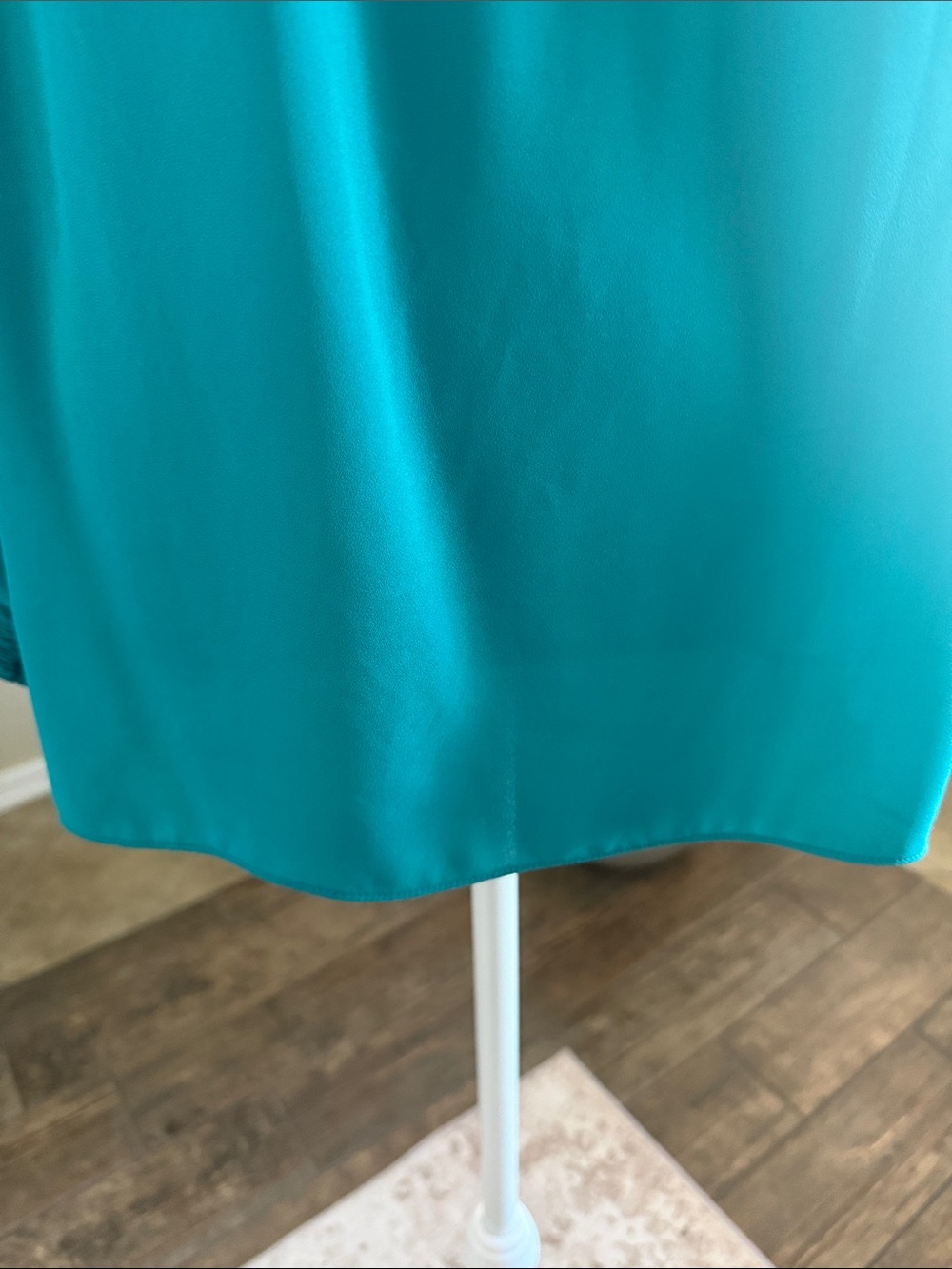 Michael Kors Women's Teal Off-the-Shoulder Ruffle Blouse - Picture 3 of 6